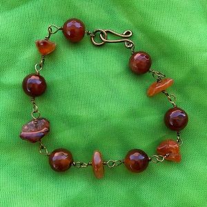 Had made bracelet Carnelian Quartz
